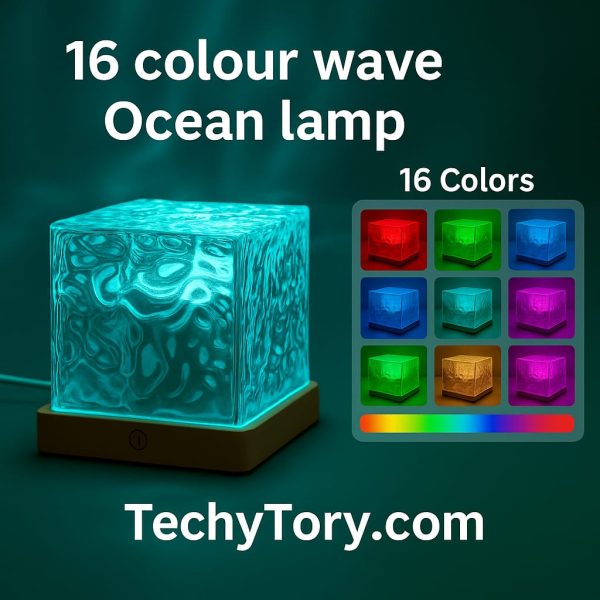 16 Color Acrylic Aurora Glow Projector Lamp