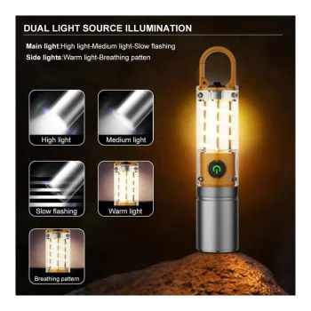 X-10 USB Rechargeable Camping Flashlight