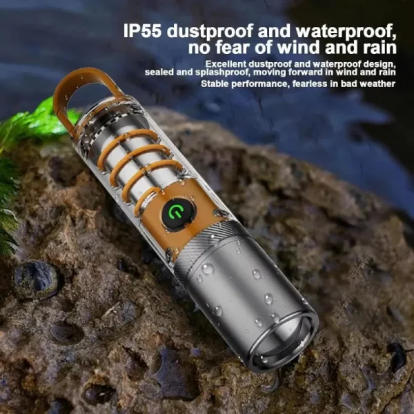 X-10 USB Rechargeable Camping Flashlight